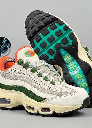 Nike air max 95 era safari / zebra кеды кеди кроссовки кросівки обувь взуття шкіра черевики демисезон ботинки кожа классика найк тн