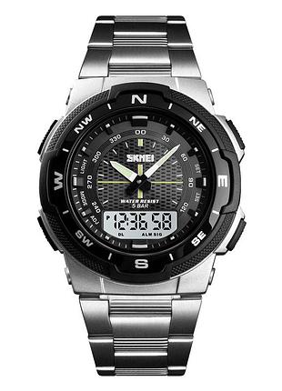 Мужские часы skmei 1370si silver