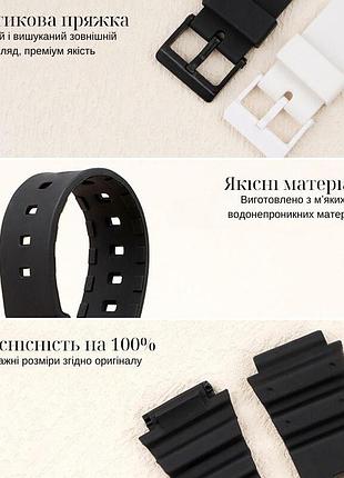 Ремінець для casio mrw-200h all black 3