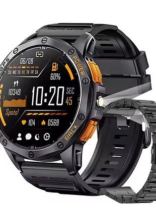 Умные часы modfit pathfinder gps compass black steel + ремешок в подарок