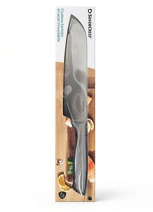 Кухонный нож santoku silvercrest, нержавеющая сталь, лезвие 17,5 см