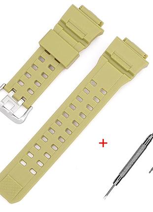 Ремінець для casio g-shock gw-9400/9300 army green si
