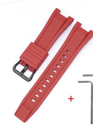 Ремешок для casio g-shock gst-w300 red bk