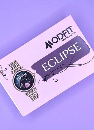 Умные часы modfit eclipse gold steel + ремешок в подарок 8