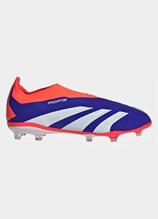Футзалки оригинальные футбольные бутсибо-конокки adidas predator elite laceless яркие синие 40,5-41-42 размер