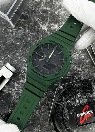 Чоловічий годинник casio g-shock ga-b2100-3a з bluetooth та сонячним живленням, зелений 2