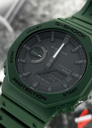Чоловічий годинник casio g-shock ga-b2100-3a з bluetooth та сонячним живленням, зелений 3
