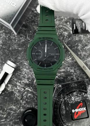 Чоловічий годинник casio g-shock ga-b2100-3a з bluetooth та сонячним живленням, зелений 5