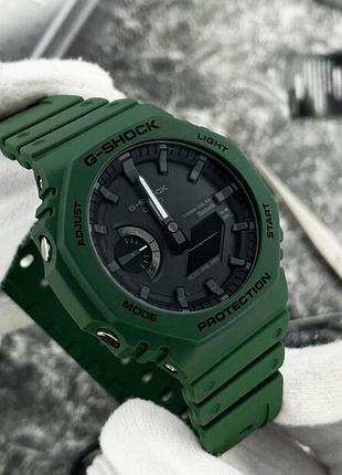 Чоловічий годинник casio g-shock ga-b2100-3a з bluetooth та сонячним живленням, зелений 7