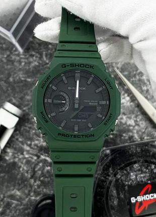 Чоловічий годинник casio g-shock ga-b2100-3a з bluetooth та сонячним живленням, зелений 8
