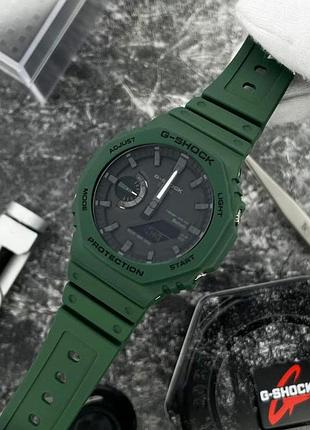 Чоловічий годинник casio g-shock ga-b2100-3a з bluetooth та сонячним живленням, зелений 9