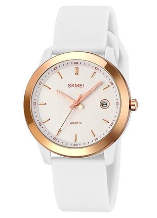 Классические женские часы skmei 2319wt white