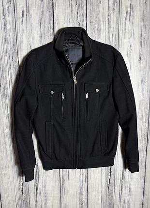 Zara man куртка оригинал м чёрная мужская