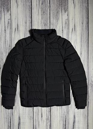 Zara man куртка пуховик s размер стёганая чёрная оригинал