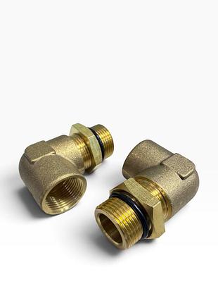 Зєднувач двійник кутовий m22x1,5 * м22х1,5 (rider)