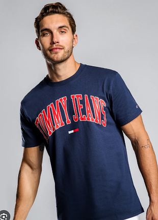 Мужская футболка tommy hilfiger embroidered logo oversized оригинал new !