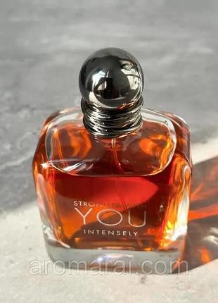 🔥 стойкий мужской парфюм giorgio armani emporio armani stronger with you intensely (строноггер виз ю интенсли)100 мл пряный арома