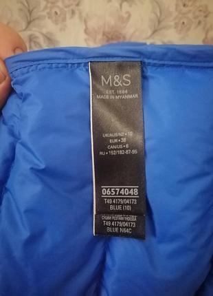 Куртка пуховик m&amp;s. размер м. 5