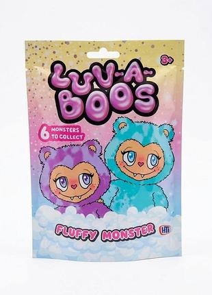 Мягкая игрушка-сюрприз в пакетике luv-a-boos fluffy monster hti