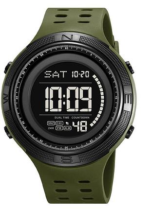 Наручные часы skmei 2708ag army green милитари дизайн и водонепроницаемый корпус