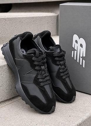 Кроссовки сендалий беленс 327 new balance мужские черные спортивные