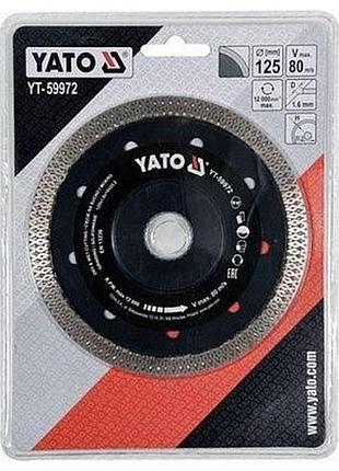 Диск отрезной алмазный yato 125.