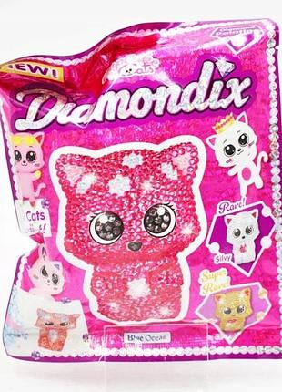 Diamondix 1/2026 – фигурка котика для декорирования стразами, набор для творчества.