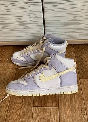 Кросівки високі nike dunk high oxygen purple 5