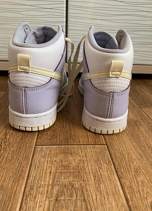 Кросівки високі nike dunk high oxygen purple 7