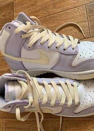 Кросівки високі nike dunk high oxygen purple 10