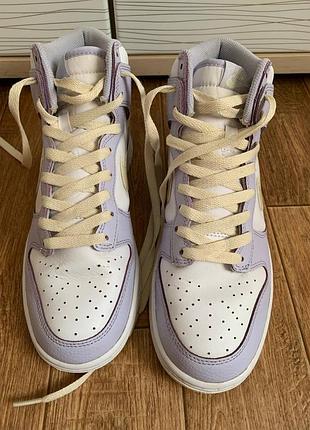 Кросівки високі nike dunk high oxygen purple 4