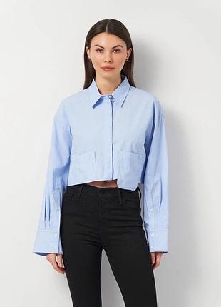 ✨ жіноча вкорочена сорочка zara s | стильна модель
