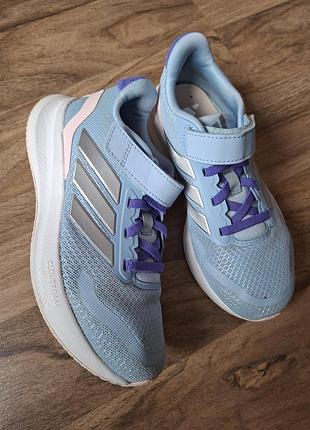 Блакитні дитячі кросівки орігінал adidas runfalcon 33 розмір