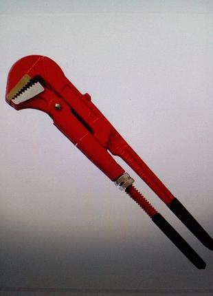 Ключ трубный 1.5" угол 90° сталь (48209) ключ газовый рычажный усиленный шведский