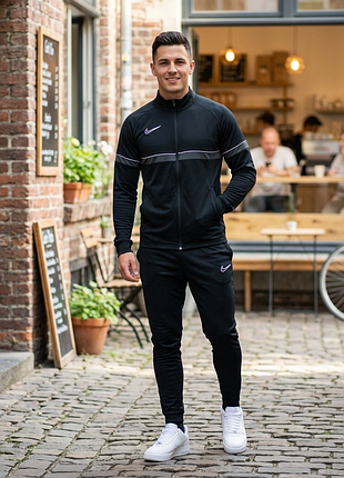 Спортивная олимпийка nike dri-fit (xl) / черная кофта nike академия