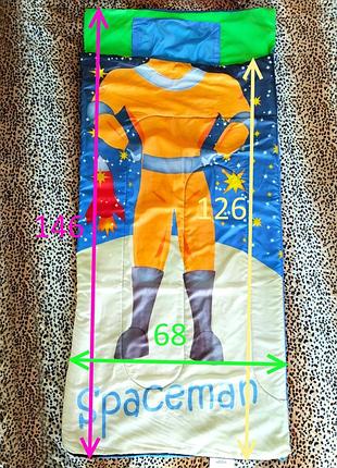 Спальный мешок asda spaceman до 140 см 5