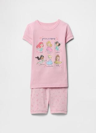 Дитяча піжама disney princess gap футболка та шорти