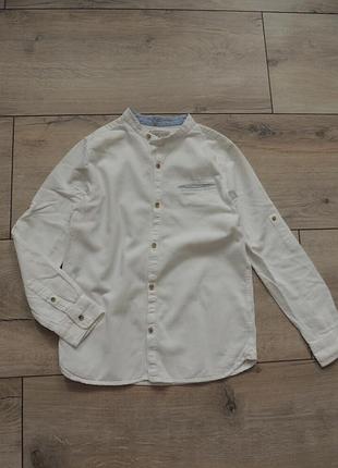 Рубашка рубашка 8-10 р. zara белая белья