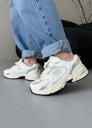 😍 женские кроссовки new balance 530 beige/mint
