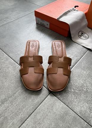 Шкіряні сандалі hermès 6