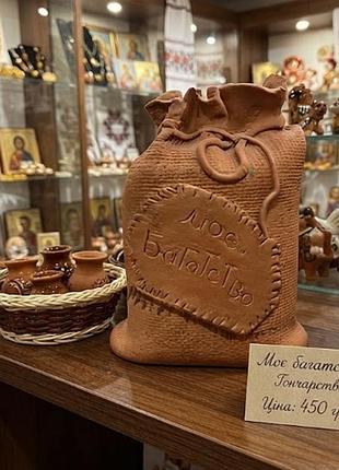 Статуетка декор мішок грошей