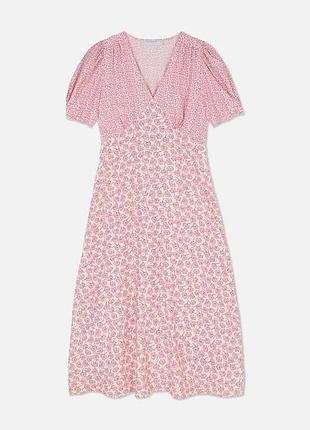 Вискозное миди платье primark 5