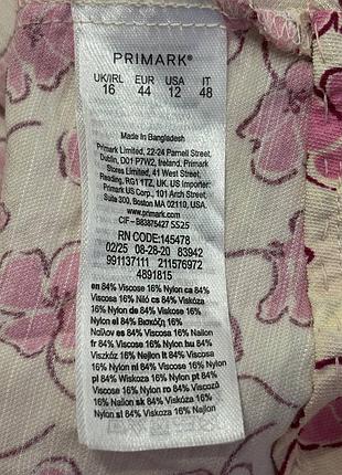 Вискозное миди платье primark 8