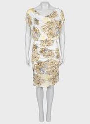 Роскошное драпированное платье versace collection ( (оригинал, made in italy)
