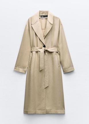 Тренч zara бежевий новий