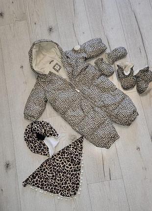 Пуховый комбинезон gap 6-12 м.