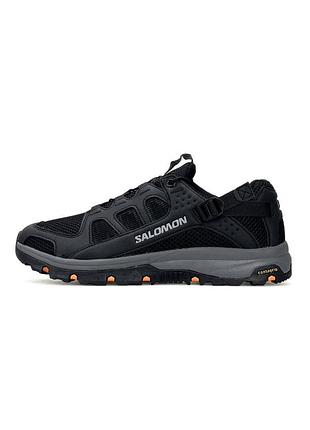 Salomon techamphibian 5 black grey orange 2