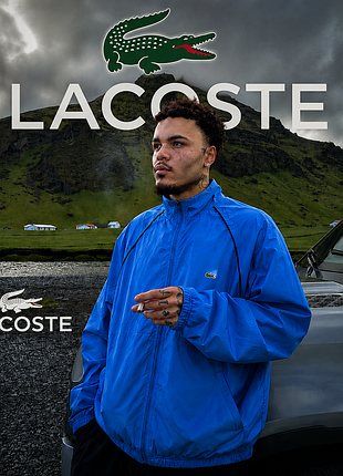 ❤️‼️винтаж lacoste оригинал😱🔥 мужская ветровка lacoste олимпийка лакост • осенняя куртка • бомбер плащевка ветровка • брендовая куртка лакосте