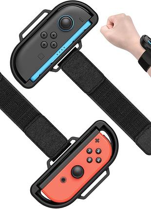 Ремінці-браслети kova для nintendo switch 2/switch/oled чорні
