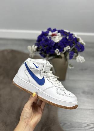 Оригінальні унісекс шкіряні кросівки nike air force 1